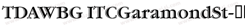TDAWBG ITCGaramondSt字体转换